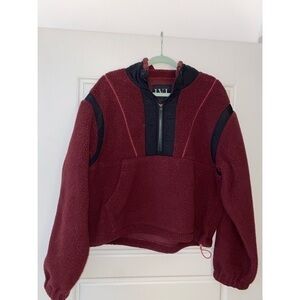 IVL Maroon Sherpa Half Zip